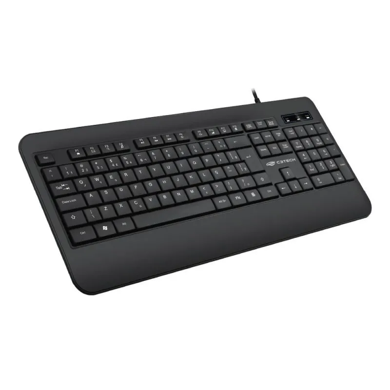 Teclado Office Multimidia C3tech Kb-m100bk C/apoio Pulso Cod: 4077